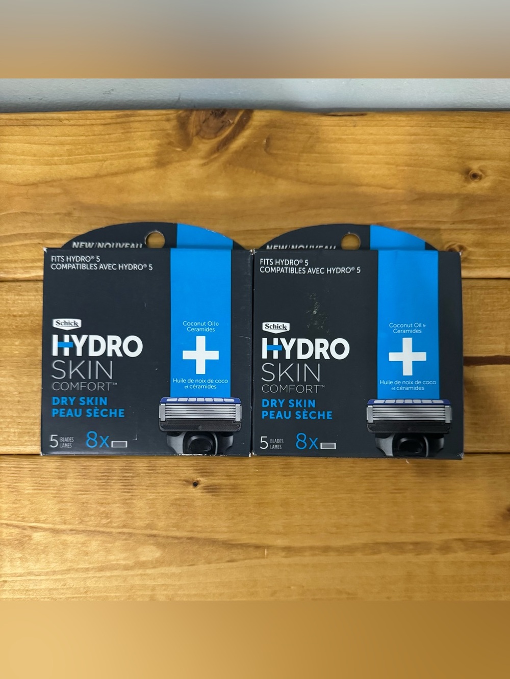 Schick Hydro Skin Comfort Dry Skin Razor Blade Cartridges - Black/Blue